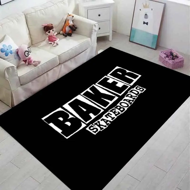 B-BAKERS Printed skateboards carpets Non-slip Multi Function Living Room Rugs Entrance Floor mat Home Kitchen Hallway Decor