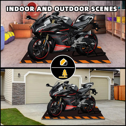 VIKAMA Motorcycle Parking Mats Household Floor Mats Dirty Resistant Non-Slip Kitchen Carpet Bedroom Carpet Washable Floor Mats