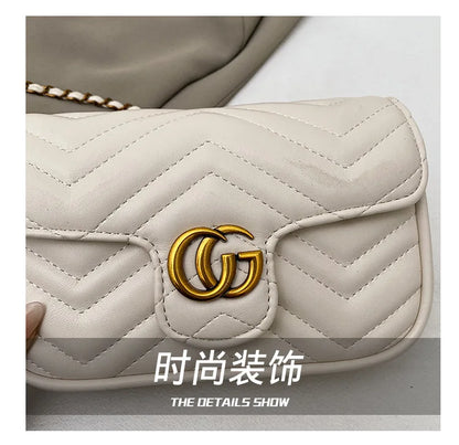 2026 Light Luxury Fashion Women'S  Shoulder Crossbody Bag Niche New Underarm Bag Fashionable Chain Bag Handbag Bag For Women