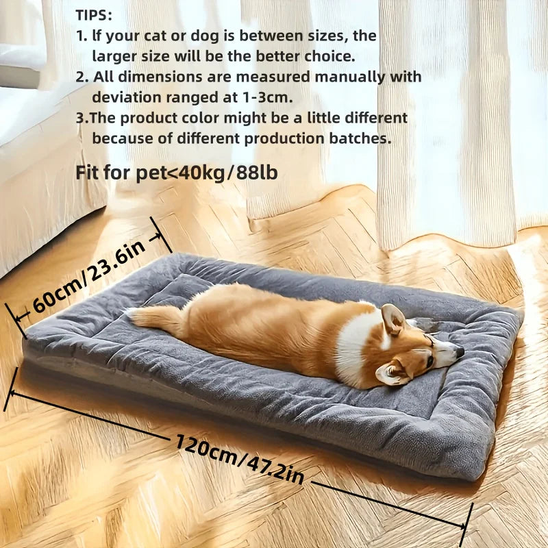 Large Size Ultra Soft Polyester Pet Bed for Dogs and Cats Sofa Cushion Pet Mat for Home