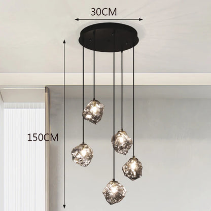 Modern home decor led lights pendant light lamps forstaircase Chandeliers for living room hanging light indoor lighting