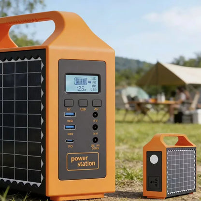 100W/150W Portable Solar Power Station with LED Light & Solar Panel 220V 110V Power Supply Solar Generator Outdoor Backup Power