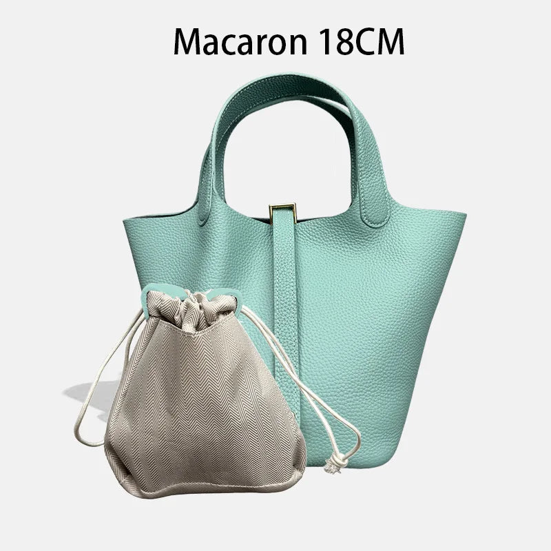 Women Bags Handbags Bucket Bag 18/22 Big Small Fashion Tote Bag Genuine Leather Luxury Quality Designers Lady Hand Bags