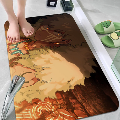 Bakugo Katsuki Floor Mat Non-Slip Laundry Room Mat Laundry Decor Balcony Child Living Room Bedside Mats