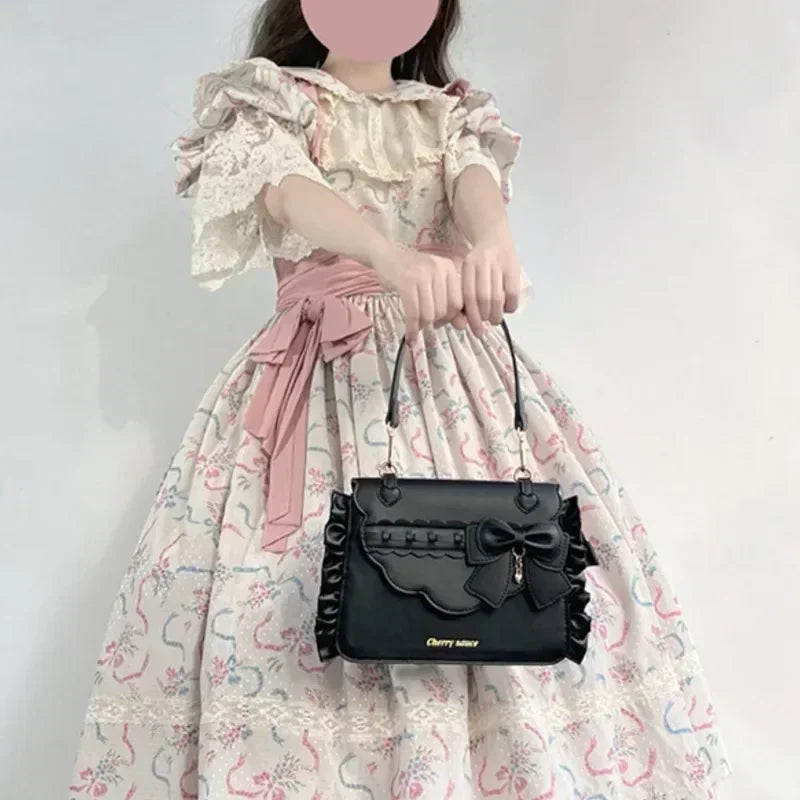 Sweet Ita Bag 2026 Elegant Lolita Bag Ladies Cute Girls Bow Crossbody Bag Popular JK Uniform Shoulder Bag Autumn Bolso Сумка