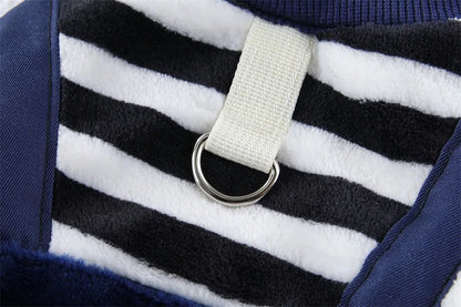 Autumn Winter Pet Dog Soft Fleece Clothes Warm Jumpsuit Coat for Small Medium Large Dog Cat Puppy Jacket Sweater with Leash Ring