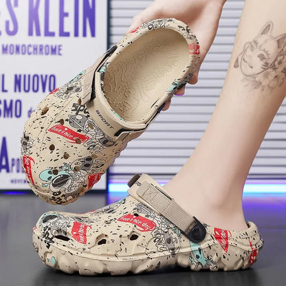 Plus Size 48 49 Men's Summer Clogs Sandals Eva Slippers Men Fashion New Flat Sandals Men Women Leisure Slides Men Casual Shoes