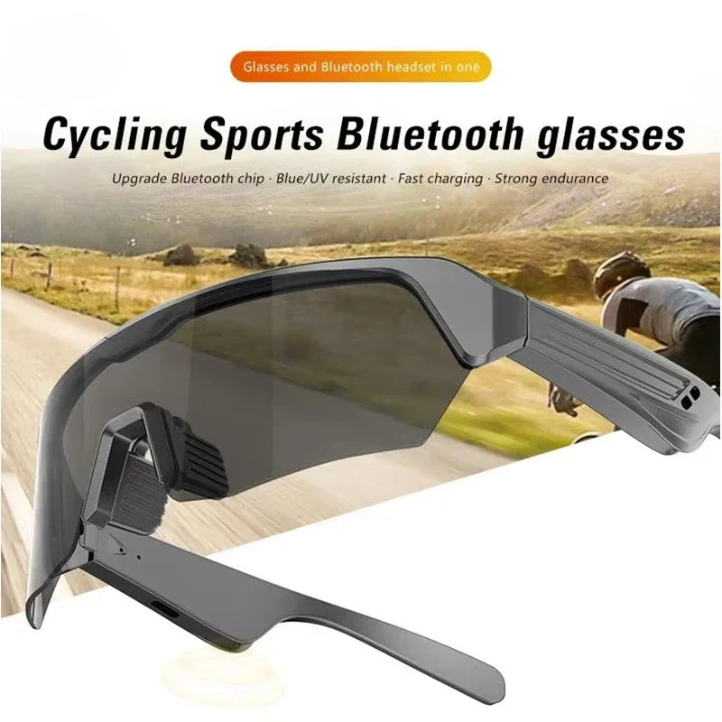 Smart Glasses Wireless Bluetooth 5.3 Sunglasses Built-in Microphone Speaker Touch&Voice Assistant Compatible Glass for Men Women