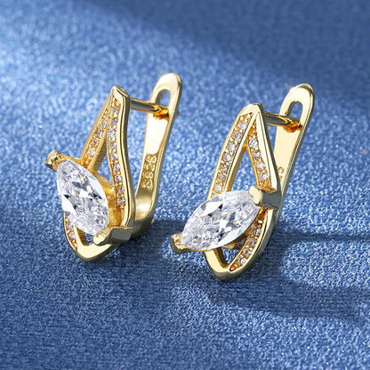925 Silver Needle Princess Crystal Square Zircon Drop Earrings for Women Trendy Simplicity Jewelry Girl Sweet Gifts New