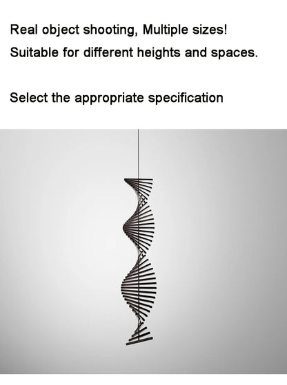 Modern LED Ceiling Chandelier Lights Nordic Luxury Pendant Lights for Living Dining Room Fish Bone Design Dimmable Hanging Lamp