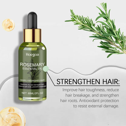 Rosemary Hair Oil Essential Oil Strengthening Nourishing Smoothing Brightrning Moisturizing Silky Shine Non Greasy 60ml