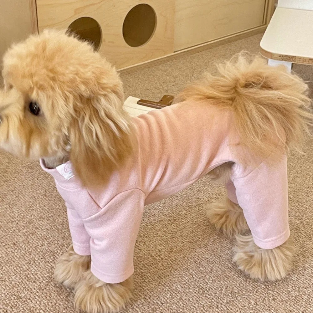 Warm Elastic Pet Jumpsuit Breathable Windproof Pet Four Legged Pants Soft Comfortable Dog Base Shirt Small Medium Dogs