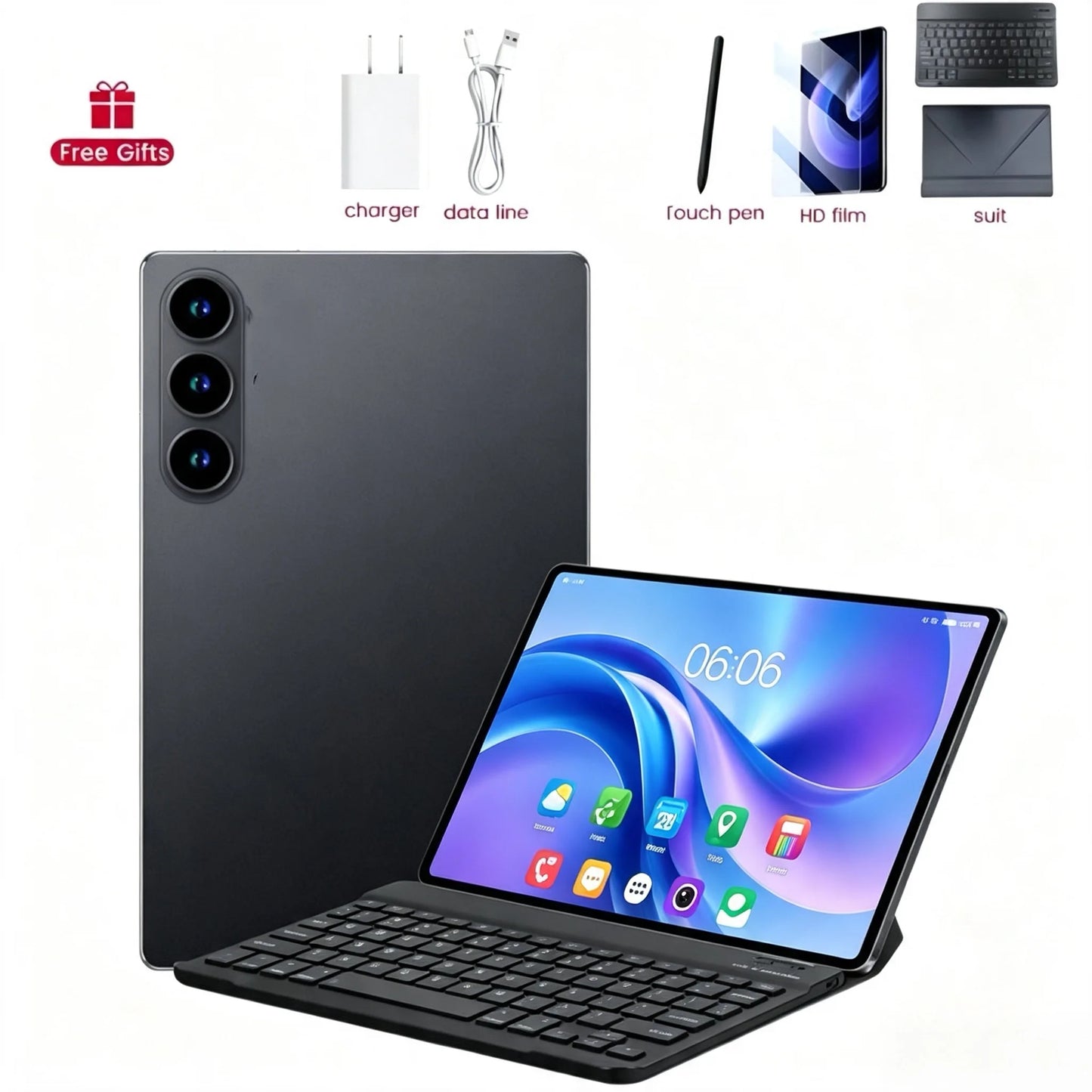 2025 Original 12inch S26 Ultra Tablet PC 20000mAh Snapdragon Gen3 Android 15 24GB RAM 2TB ROM 5G Dual SIM GPS 5K 4G WIFI Tablet