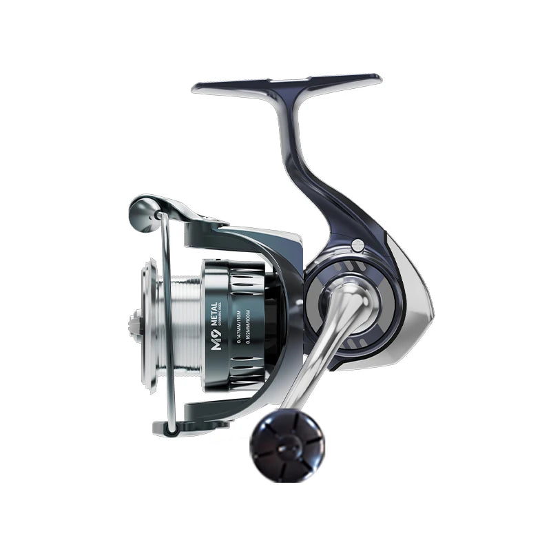 HASIDA M9 Full Metal Sea Spinning Reel 12kg Max Drag Slow Descent Dense 6 Sets Waterproof System Professional for Saltwater