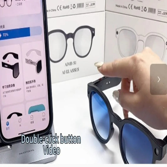 Smart Glasses Color-changing Lens AI Image Recognition Dialogue Simultaneous Interpretation Anti-shake Camera Glasses Gifts