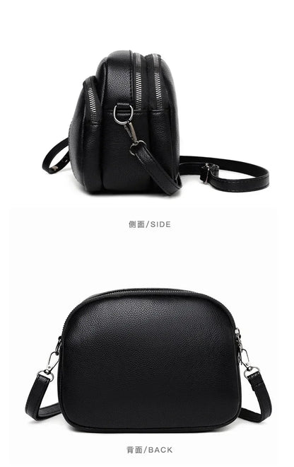 Fashion Soft Leather Crossbody Bags for Women 2026 Casual Female Multi Pocket Messenger Bags Retro Handbags Ladies Shoulder Bags