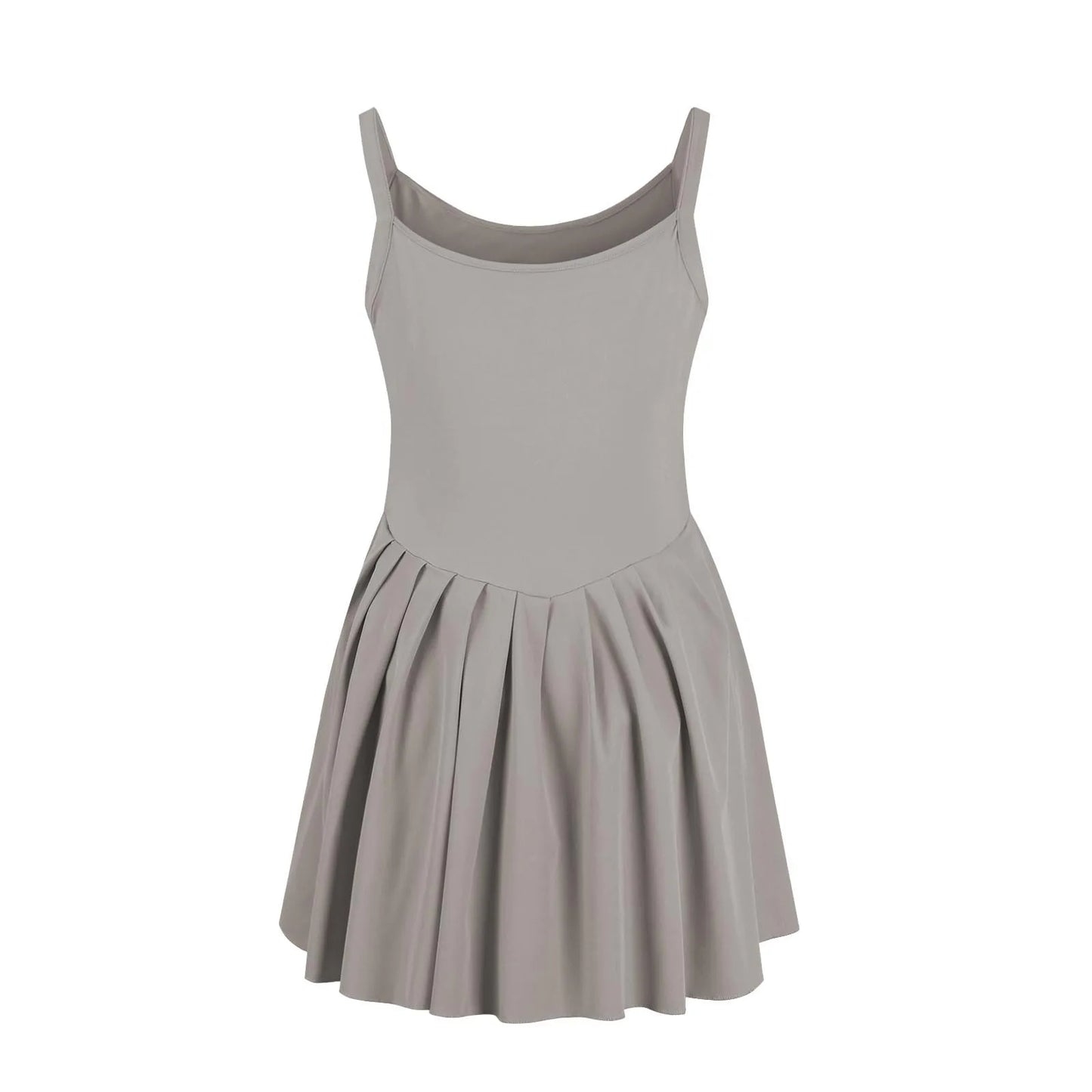 Women Tennis Dress One-Pieces Slim Fit Soft Sports Sets Golf Badminton Skirts Back Cross Tracksuits With Chest Pads Yoga Suits