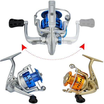AB Spinning Reel,Saltwater Freshwater Fishing Reel,10kg Max Drag,5.2:1 Gear Ratio,With Metal Spool&Fold Rocker