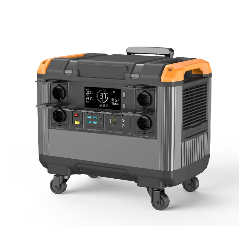 Portable Power Station 3000W LiFePO4 Battery, Fast Charging, Suitable for Outdoor Trips, Parties and Indoor Emergency Pow