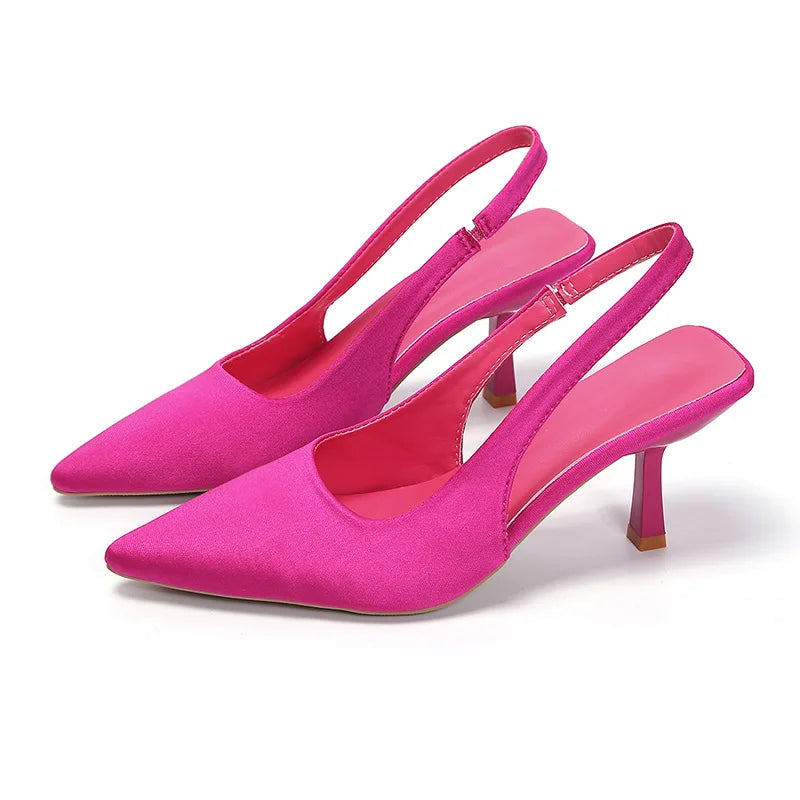 2026Sexy Women High Heels Luxury Pointed Toe Women's Pumps Fashion Shallow Sandals Stiletto Heels Women Party Wedding Shoes