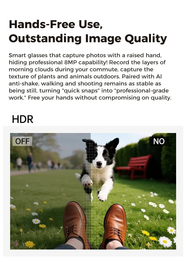 Smart Glasses HD Photo Video Open AI Record Translation Touch Photochromic Lenses Bluetooth Call Music Multifunction Glasses