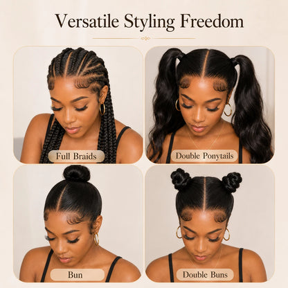 16A 100% Real Full Lace Human Hair Wigs Body Wave Brazilian Raw Virgin Hair Wavy HD Transparent Full Lace Frontal Scalp Wig