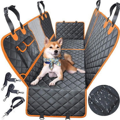 Dog Car Seat Cover Waterproof Pet Dog Carriers Travel Mat Rear Back Seat Safety Pad Hammock For Small Medium Large Dogs Car