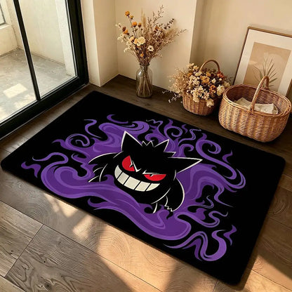 Anime Cute G-Gengar Carpet Bathroom Anti-slip Mat Door Mat Home Decoration Mat Entrance Door Mat Scratch-resistant Door Mat