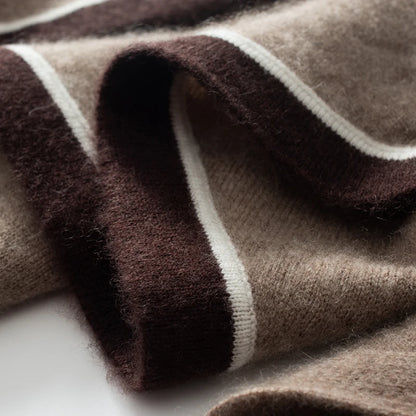 High quality triangular design women's 100% cashmere scarf fashionable shawl winter knitted warm neck protection adult scarf