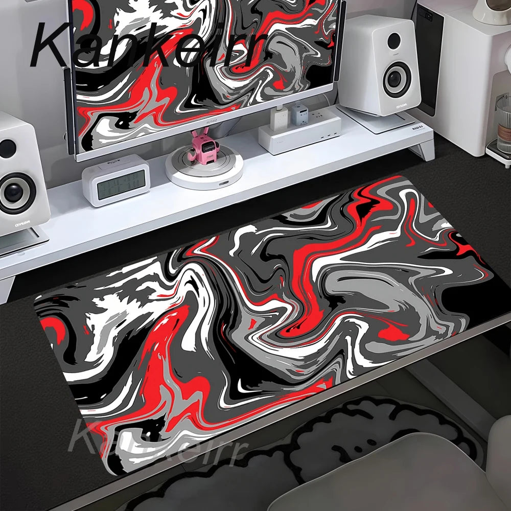 90x40cm Non-Slip Rubber Gamer Mouse Mat Gaming Mouse Pad Strata Liquid Desk Mat XXL Computer Keyboard Table Pad Large Mousepad