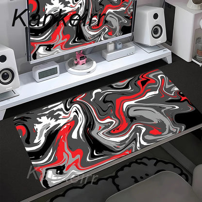 90x40cm Non-Slip Rubber Gamer Mouse Mat Gaming Mouse Pad Strata Liquid Desk Mat XXL Computer Keyboard Table Pad Large Mousepad