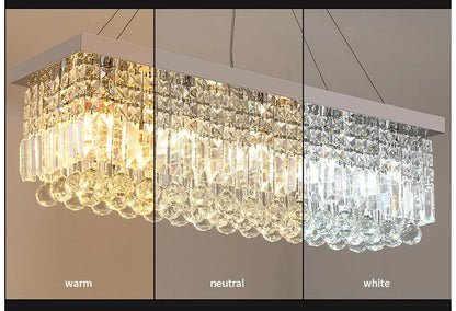 LED Crystal Chandelier Modern Dining Pendant Home Lamp Hanging Living Woonkamer Dining Room Household Lights For Bedroom Kitchen