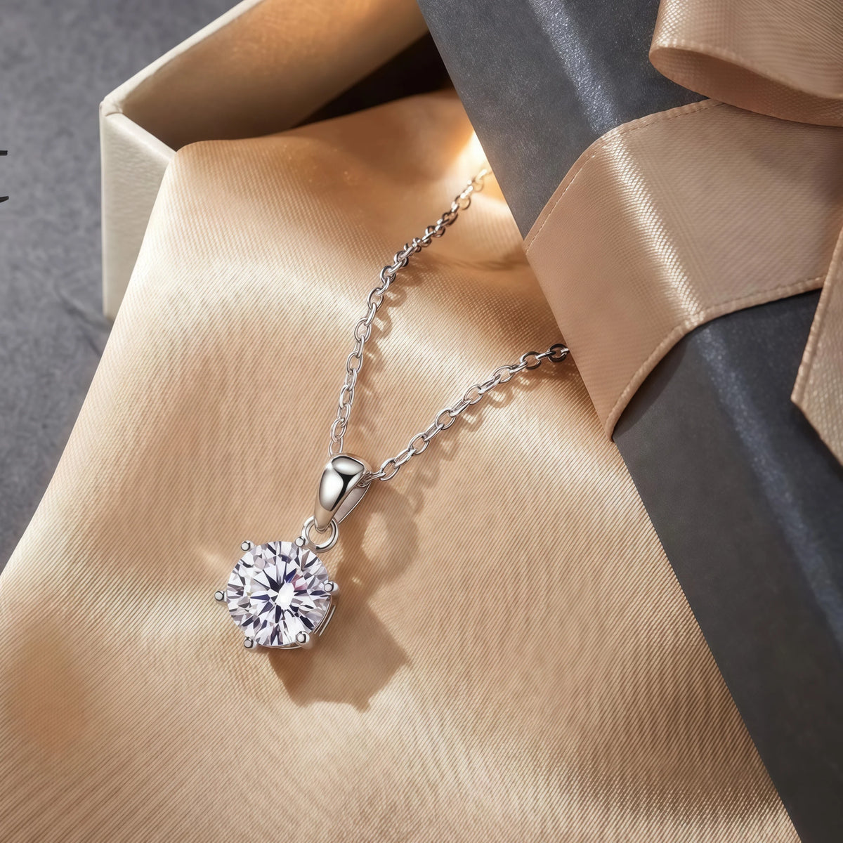 1-3ct D VVS1 Moissanite 925 Sterling Silver Necklace Pendant Luxury for Women Exquisite Wedding Jewelry Accessories Gifts