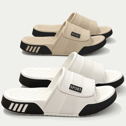Big Size Men's Slippers Summer Ligtweight Indoor Home Slides EVA Shower Shoes Soft Sole Non-slip Outdoor Casual Beach Sandals