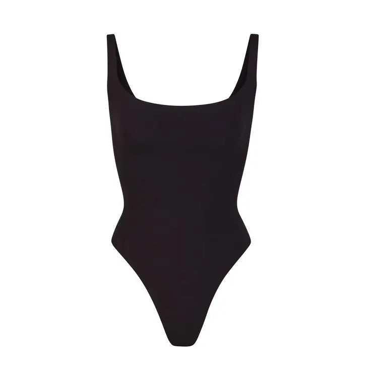 Jumpsuit Women Sexy Ice Silk Shapewear Camisole Jumpsuit Solid Color Slim Fit Inner Lining Backless Summer Fashion New Romper