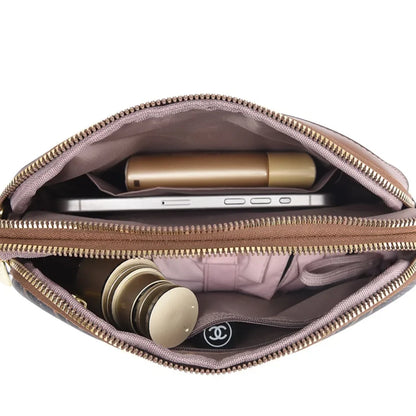Luxury Designer Women's Shoulder Bag Fashion Print Purse Ladies High Quality Leather Crossbody Bag Messenger Commuter Sac A Main