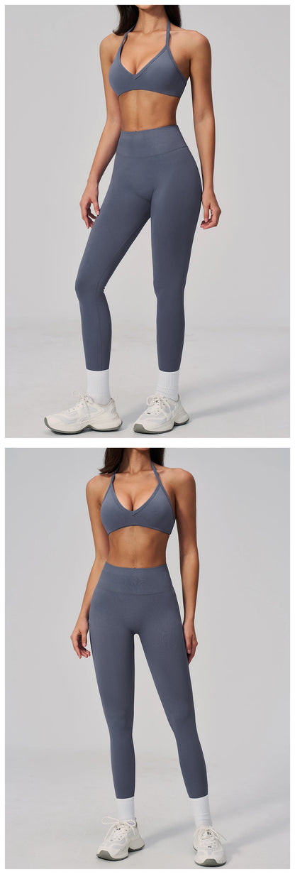 Fitness Suit 2PCS Women's Tracksuit Yoga Set Sports Outfits Gym Clothes Running Push Up Sportswear Female Workout Yoga Clothes
