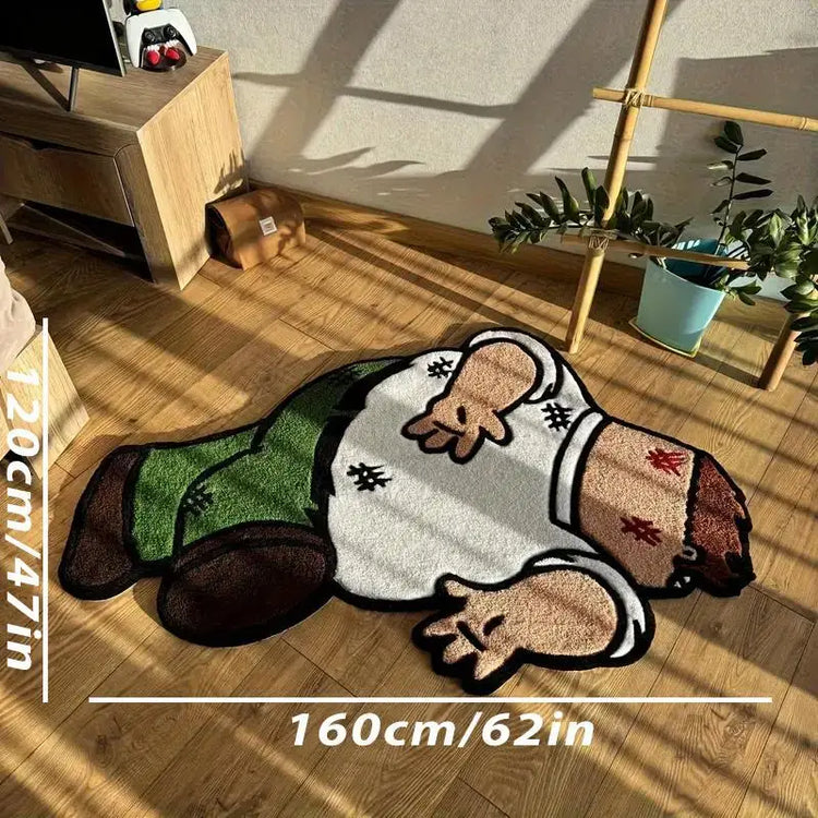 VIKAMA Soft Shaped Rugs Cartoon-themed Fun Floor Mats Doormat Welcome Mat Rug For Bedroom Carpet For Live Room Home Decor