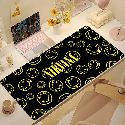 Hot Band N-Nirvanas Mouse Pad Non-slip Thickened MousePad Large Writing Lockedge Office Student Gaming Cushion