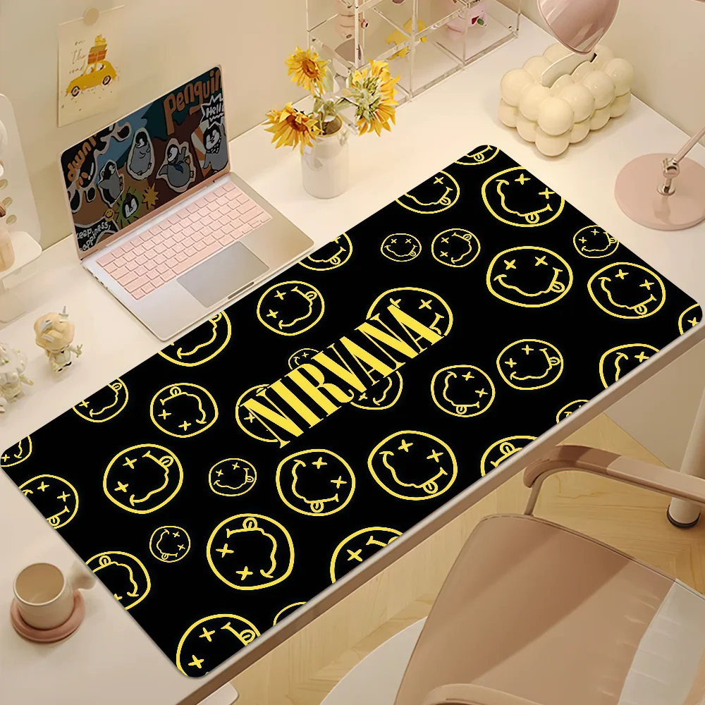Hot Band N-Nirvanas Mouse Pad Non-slip Thickened MousePad Large Writing Lockedge Office Student Gaming Cushion