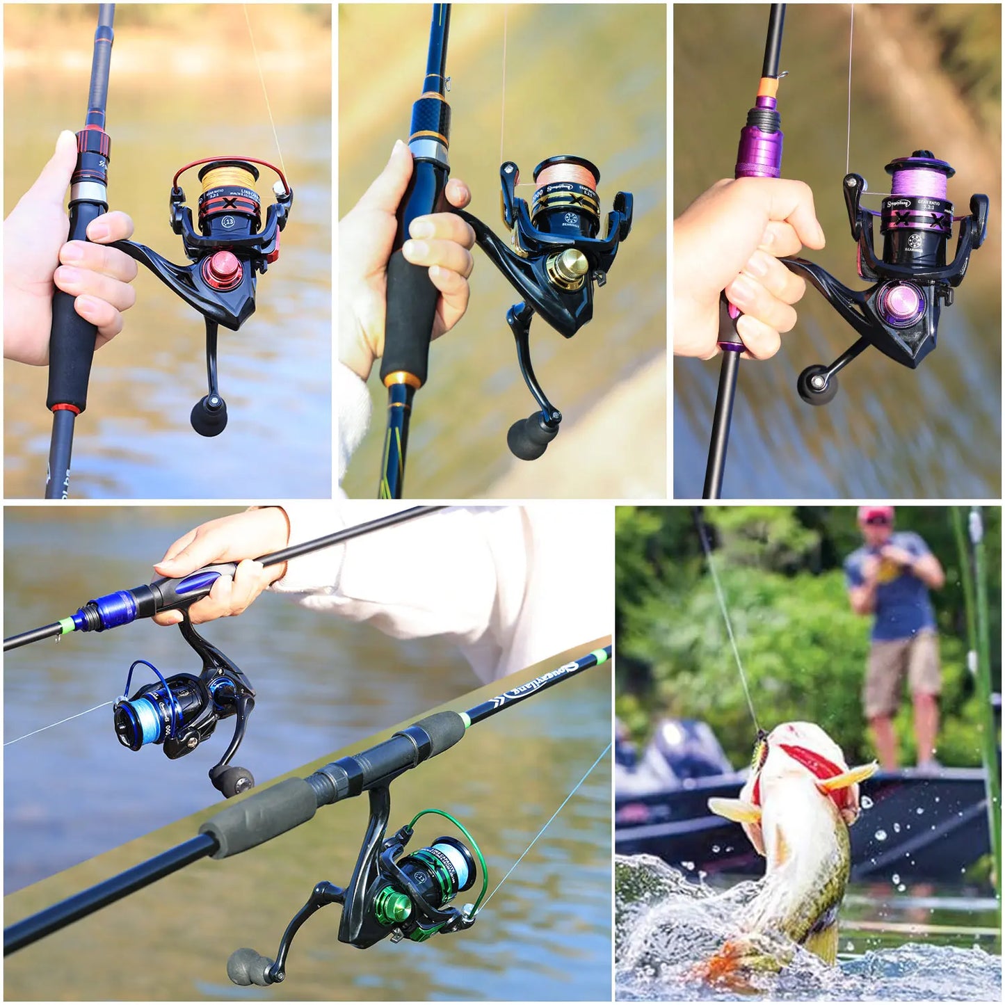 Sougayilang Spinning Fishing Reel 1000-7000 Series 5.2:1 Gear Ratio Aluminum Spool Ultra Smooth Reel Max Drag 20kg Fishing Tool