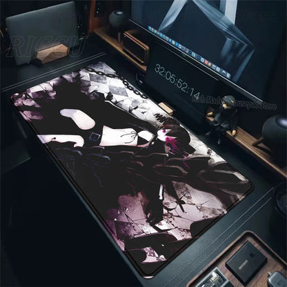 Cute Anime Girl K-Kasane Teto Mousepad Large Gaming Mouse Pad LockEdge Computer Keyboard Desk Mat PC Cabinet Tablepad XXL Mats