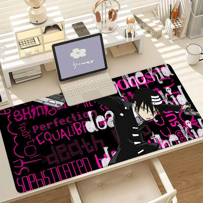 Anime S-Soul E-Eater Mouse Pad Anti Slip Rubber Edge Locked Thickened Laptop Gaming Desk Mat
