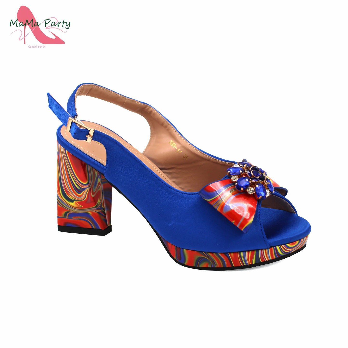 2024 New Design Italian Women Shoes and Bag to Match in Super High Heels in Yellow African Ladies Sandals for Wedding Party