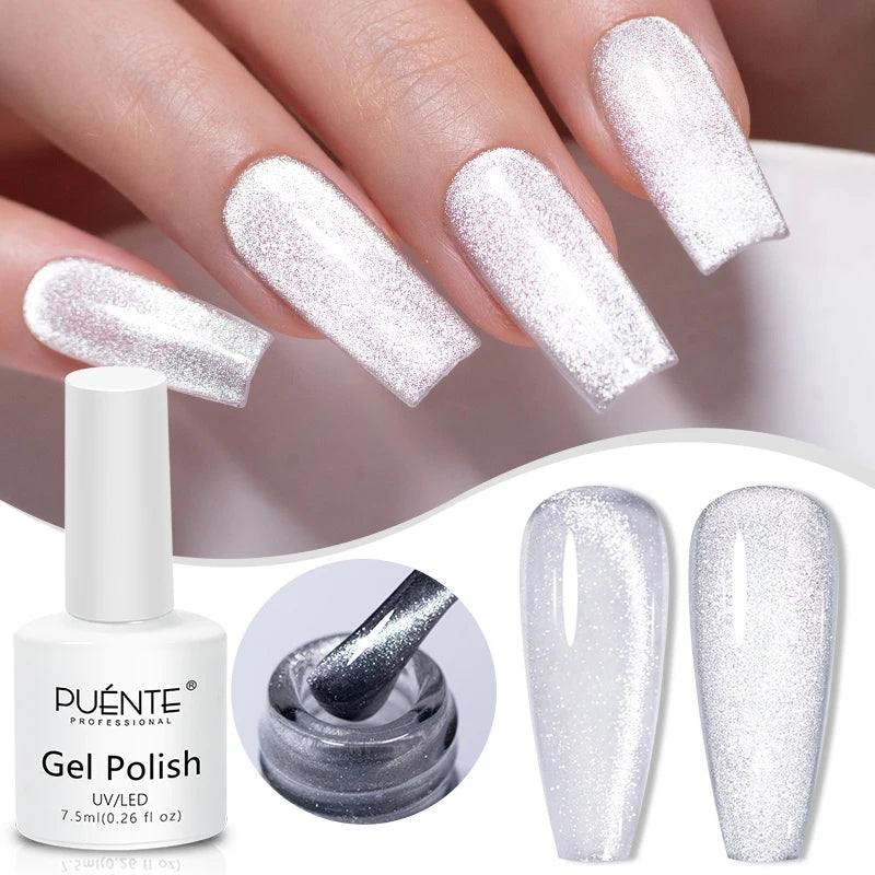 7.5ML Summer Fruit Series Cat Magnetic Gel Nail Polish Green Purple Pink Cat Eye Gel Soak Off UV Nail Art Varnish For Manicure