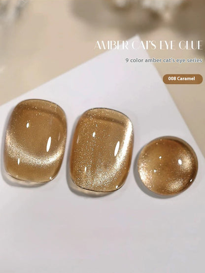 MIANEL 12ML Hit Product Gold Amber Cat Eye Gel Nail Polish 2026 New Blue Glass Beads Cat Eye Gel Nail Green Nails 1-21pcs