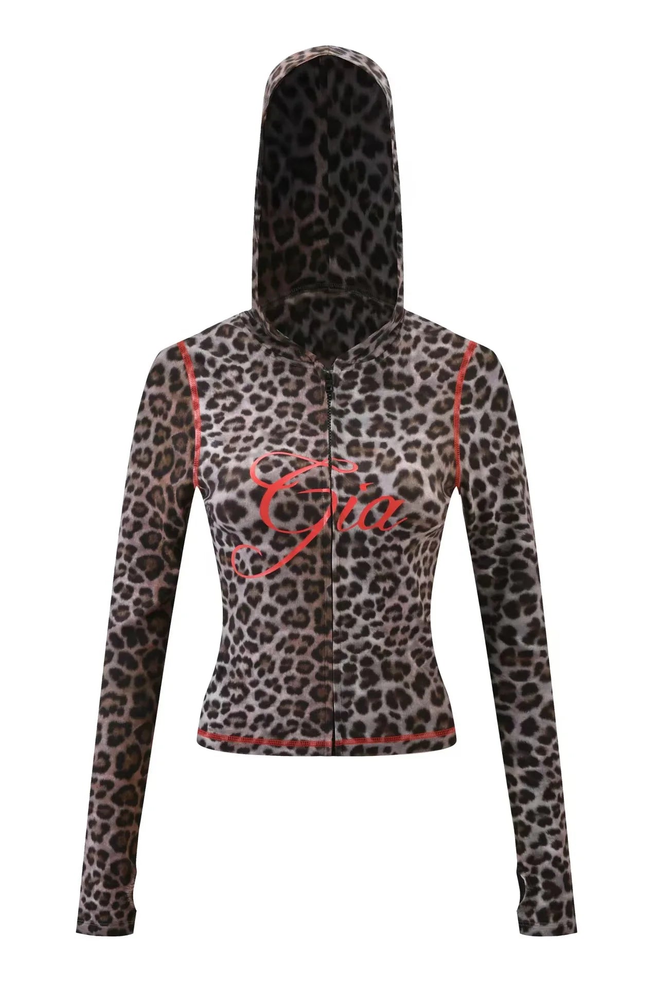 new shoulder letter printed open thread design slim fit hooded zipper short jacket shorts set