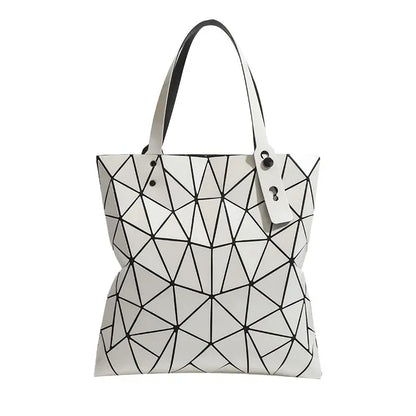 Luminous Bag Reflective Geometric Bags for Women 2024 Quilted Shoulder Bags Totes Female Handbags Bolsa Feminina Sac À Main