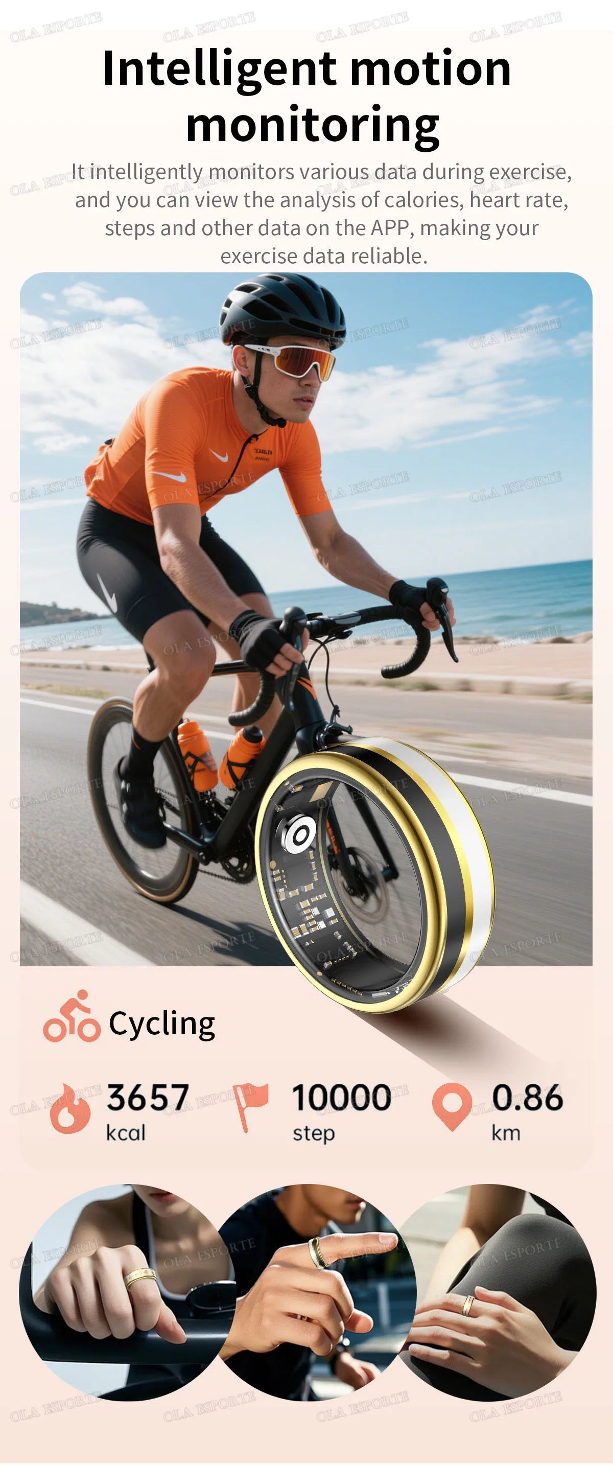 2026 Smart Ring Blood Oxygen Heart Rate Sleep Monitoring Smart Ring IP68 & 5ATM Waterproof Multi-sport Modes Smartring Man Women