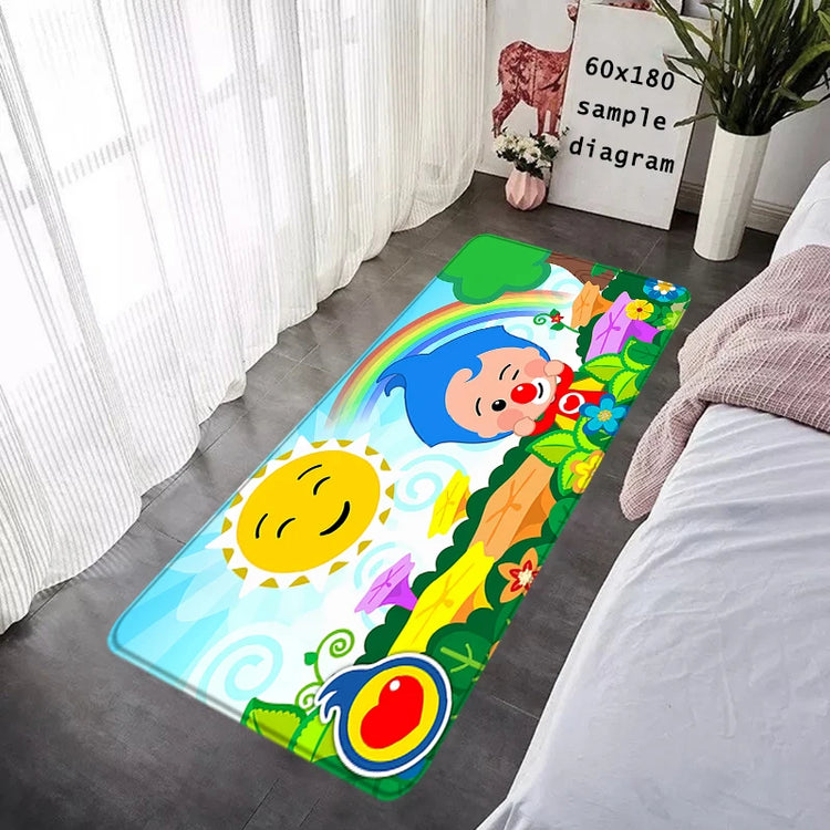 Cartoon Foot Rug Welcome Floor Mat for Entryway Plim Plim Bathroom Hallway Carpet Kitchen Water Adsorbed Rugs Fluffy Home Decor